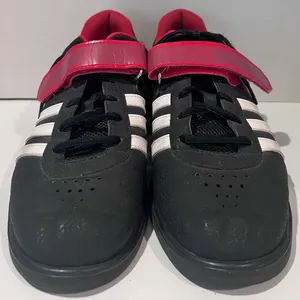 Adidas Powerlift 2.0 Black, Red, White Weightlifting Trainer Shoes‎ Men's Size 9 thumbnail 2