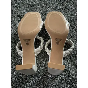 Dolce Vita Sandals Womens Size 10 Ivory Braided Slide Square Toe Block thumbnail 4