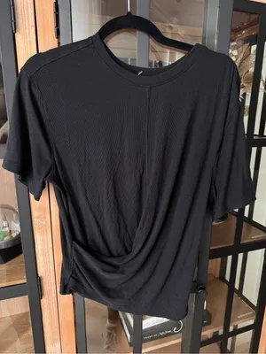 Lululemon twist front tee short sleeve crewneck ribbed Modal-Silk Reversible thumbnail 5