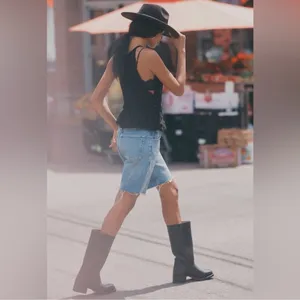 NWOB FRYE Anthropologie Frye Campus 14L Wide Calf Boots in Black Gatsby Leather thumbnail 3