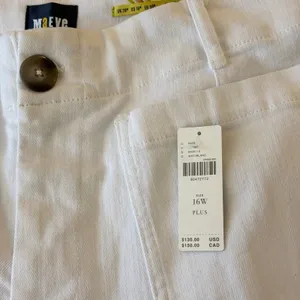 Maeve Anthropologie The Colette Wide Leg Crop Pants Women 16W White thumbnail 11