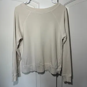 MATE the Label Organic Lightweight Terry Raglan Sweatshirt Bone Cream Womens‎ S thumbnail 2