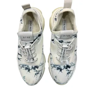 Steve Madden Black White Patterned Sneakers Womens Size 9 Casual Shoes thumbnail 4