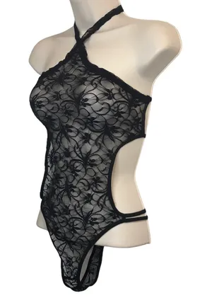 Halter neck backless Strappy Teddy Lingerie. New. Size Large thumbnail 7