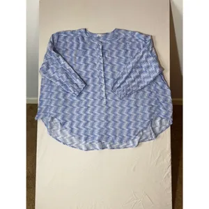 Intimately Free People Blooms‎ For You Sleep Shirt | Blue & White | M thumbnail 4