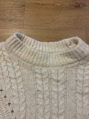 White Cable Knit Sweater thumbnail 3