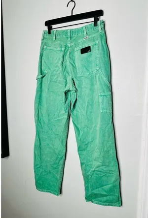 WRANGLER Green Casey Jones Carpenter Denim Jeans Size 29x30 thumbnail 5