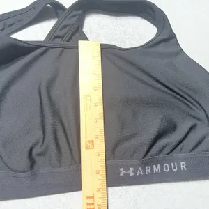 Under Armour Women's Crossback Mid-Impact Sports Bra Black thumbnail 4