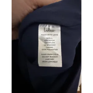 Lulus Navy Blue Bodycon Dress Square‎ Neck Side Slit Cocktail Wedding Guest thumbnail 8