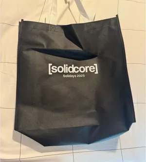 solidcore Black Tote Bag thumbnail 1