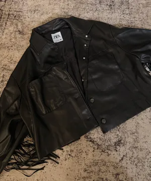 ZARA Leather Jacket thumbnail 1