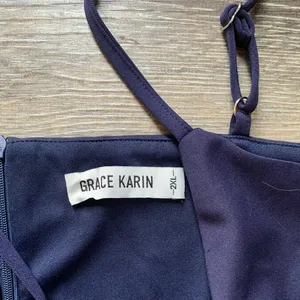 Grace Karin Navy Blue Cocktail Dress 2XL thumbnail 3