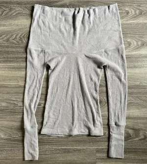 Free People - Snowbunny Off The Shoulder Top In Grey thumbnail 9