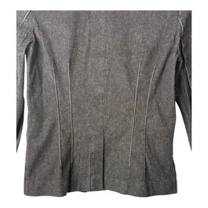 White House Black Market Dark Denim Blazer Fitted Jacket‎ Pintuck Pleated Coat thumbnail 10