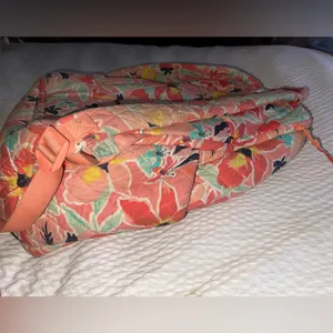 Vera Bradley Floral Cotton Quilted Women's Backpack AS IS thumbnail 7