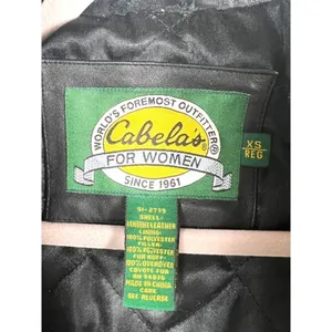 Cabelas leather‎ hooded jacket thumbnail 6