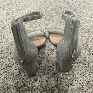 TOP Moda Silver Delia-80 Ankle Strap Rhinestone High Heel Sandal thumbnail 4