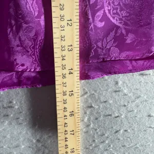3193 | Vintage 90s Victoria's Secret Satin Jacquard Tap Shorts Purple Floral S thumbnail 4