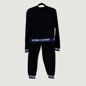 Opening Ceremony Black Scalloped Logo Sweatshirt and Jogger Set‎ Womens XS thumbnail 2