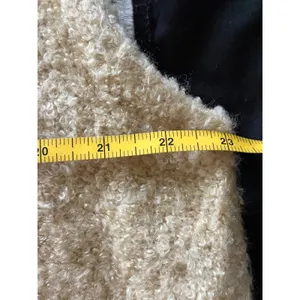 Free People Boucle Knit Cropped Sweater Vest Tan Beige Wool Blend‎ Small thumbnail 4