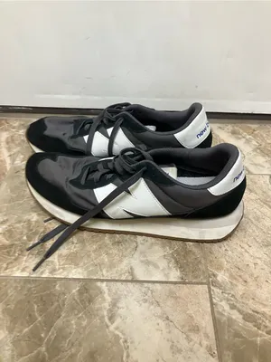 New Balance Black, White & Gray Retro Low-Top 237 Sneakers thumbnail 6