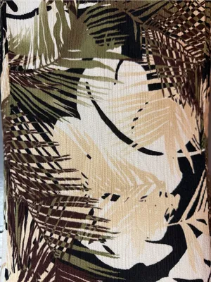 Serendipity Maui Tropical Maxi Dress Size L Rayon Palm Print Resort Boho thumbnail 7