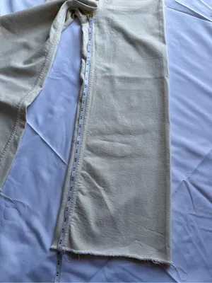 Zara Patch Pocket Marine High Waist Wide Leg Cream Jeans Size 6 thumbnail 8