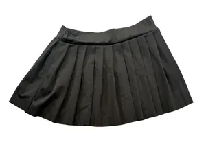 Womens Pleated Tennis Athletic Mini Skirt Elastic Waist 12 In Length Small Black thumbnail 1
