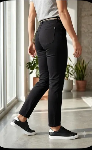 H&M Classic Black Straight Leg Pants Slim Fit - Excellent Condition ✨ thumbnail 1