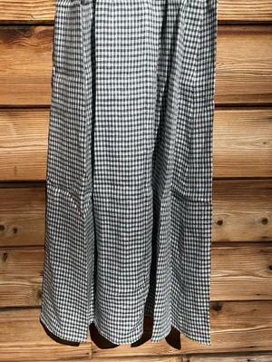 Few Moda Kourt Darya Size XS Blue Linen Smocked Midi Dress thumbnail 12