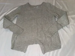 Madewell Crossback Gray Sweater Size XS thumbnail 1
