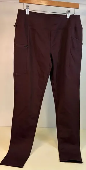 NWT Maroon Carhartt Women's Force Utility Leggings Medium thumbnail 1