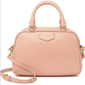 Marc Jacobs Voyager‎ Leather Mini Satchel, Luxury Italian Leather, Pink, NWT thumbnail 1