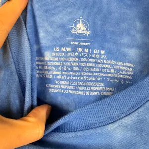 Disney Disneyland Spirit Jersey Blue Tie‎ Dye Stitch Aloha Long Sleeve Top M thumbnail 4