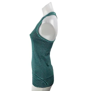 Lululemon Women's Green Striped Swiftly Tech Racerback Athletic Tank Top Size S thumbnail 2