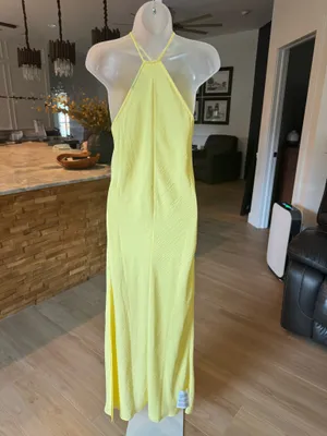 ASOS DESIGN Wrap Neck Maxi Dress with Thigh Split. Size 6 thumbnail 5