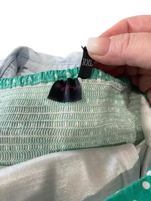 Boutique Polka Dot Halter Pin Up Dress Green Size M Retro 50’s Dress Up Kitch thumbnail 3