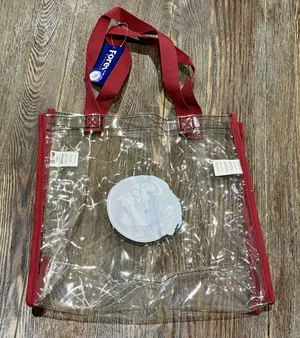 FSU Seminoles Florida State Vintage Old School Logo Clear/Garnet Tote Bag - NWT thumbnail 2