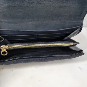 See By Chloe Checkbook Wallet 7.25" Black Soft Embossed Leather Bi-Fold Clutch thumbnail 13