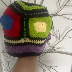 Multi color crochet hat Multiple thumbnail 2