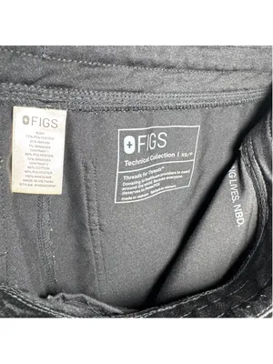 FIGS Technical Collection Jogger Pants XS Black 25” inseam thumbnail 4