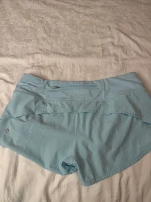 Lululemon Hotty Hot shorts Light Blue sz 6 thumbnail 2