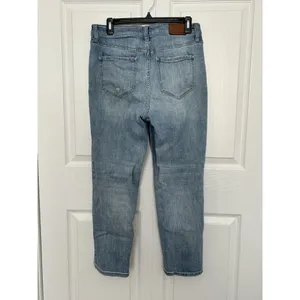 Flag & Anthem High-Rise Straight Jeans Distressed Ankle Stretch Blue Womens Sz10 thumbnail 6