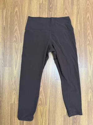 Athleta Transcend Mid Rise 7/8 Tight Athletic Yoga Running Brown Soft Large. thumbnail 3