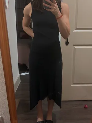 AllSaints Gia Maxi Dress - Black thumbnail 4