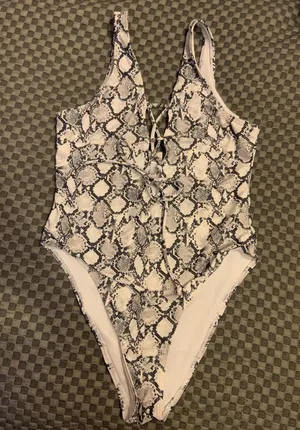 Amazon Snakeskin One Piece Bikini thumbnail 1
