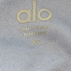 Alo Yoga Womens Goddess Colorblock Ruched High Waist Leggings Blue Black Size XS thumbnail 8