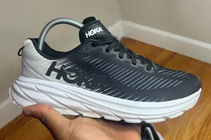 Hoka One One Rincon 3 Black/White 1119396 BWHT Size 8.5W B/7M No box thumbnail 1