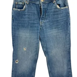 Free People Maggie Straight Jeans‎ Sequoia Blue Denim Size 28 thumbnail 6