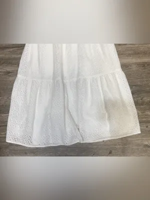 Nanette Nanette Lepore White Eyelet Maxi Dress Size 8 thumbnail 4